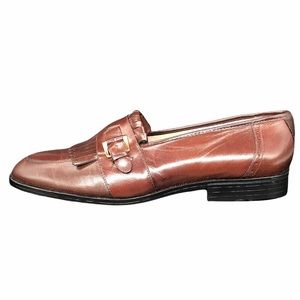 Genuine Leather Stacy Adam’s Men’s Loafers Size 12 Cognac